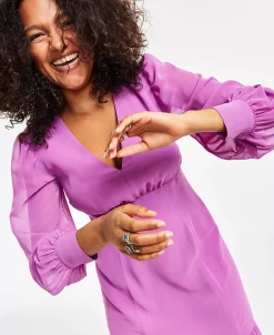 Bar III Women's V-Neck Slit Maxi Dress, Created For Macy's 9 Bar III Women's V-Neck Slit Maxi Dress, Created For Macy's -Anne Klein Sales Store 23672541 fpx