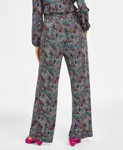 Bar III Women's Printed Wide-Leg Pants, Created For Macy's -Anne Klein Sales Store 23672935 fpx