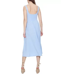 Black Tape Women's Banded-Waist Knit Sleeveless Midi Dress 8 Black Tape Women's Banded-Waist Knit Sleeveless Midi Dress -Anne Klein Sales Store 23675601 fpx