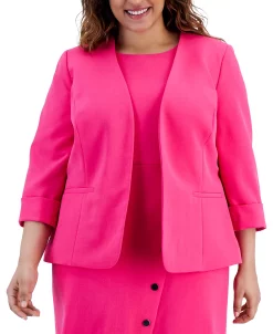 Kasper Plus Size Open Front Blazer -Anne Klein Sales Store 23675725 fpx