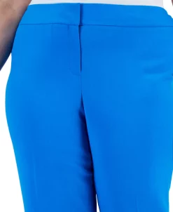 Kasper Plus Size Stretch Crepe Mid-Rise Ankle Pants -Anne Klein Sales Store 23676438 fpx