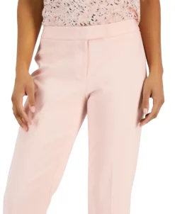 Anne Klein Women's Straight-Leg Asymmetrical-Close Bowie Pants -Anne Klein Sales Store 23676809 fpx