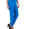 Kasper Women's Stretch-Crepe Elastic-Back Straight-Leg Pants