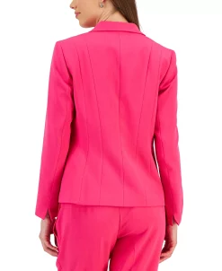 Kasper Crepe One-Button Blazer -Anne Klein Sales Store 23677933 fpx