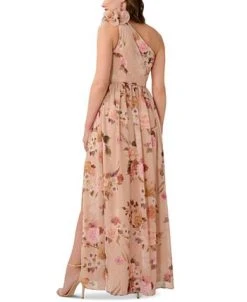 Adrianna Papell Women's Floral-Print One-Shoulder Gown -Anne Klein Sales Store 23684605 fpx