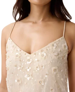 Adrianna Papell Women's Floral Embellished Sleeveless Blouson Gown -Anne Klein Sales Store 23684737 fpx