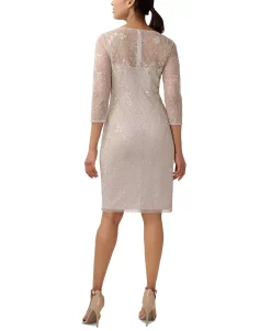 Adrianna Papell Women's Beaded V-Neck Cocktail Dress -Anne Klein Sales Store 23685195 fpx
