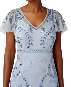 Papell Studio Women's Embellished Flutter-Sleeve Gown -Anne Klein Sales Store 23685318 fpx