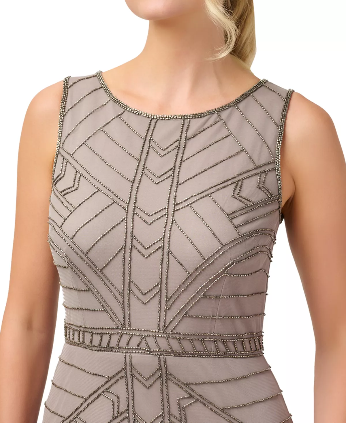 Papell Studio Women's Embellished Sleeveless Dress 3 Papell Studio Women's Embellished Sleeveless Dress - Image 3