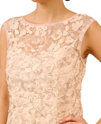 Adrianna Papell Women's Boat Neck Embroidered Sleeveless Top 3 Adrianna Papell Women's Boat Neck Embroidered Sleeveless Top - Image 3