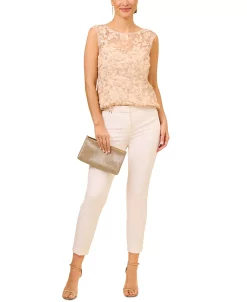 Adrianna Papell Women's Boat Neck Embroidered Sleeveless Top 8 Adrianna Papell Women's Boat Neck Embroidered Sleeveless Top -Anne Klein Sales Store 23685340 fpx