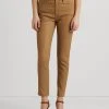 Lauren Ralph Lauren Women's Stretch Leather Skinny Ankle Pants