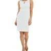 Kasper Women's Pique Keyhole-Neck Sheath Dress