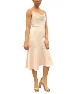 Sam Edelman Women's Cowlneck Sleeveless Satin Midi Dress -Anne Klein Sales Store 23706191 fpx