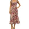 Sam Edelman Ocked Tiered Printed A-Line Dress