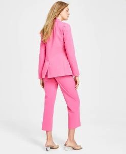 Bar III Women's Floral-Print Tie-Neck Blouse, Created For Macy's -Anne Klein Sales Store 23706786 fpx