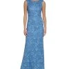 Vince Camuto Women's Embellished Lace V-Back Gown