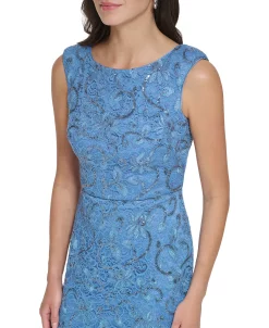 Vince Camuto Women's Embellished Lace V-Back Gown -Anne Klein Sales Store 23719632 fpx