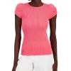 Anne Klein Women's Tulip-Sleeve Crewneck Sweater