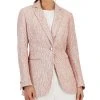 Anne Klein Women's Tweed One-Button Notched-Collar Jacket