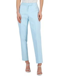 Anne Klein Women's Bowie Double-Weave Straight-Leg Pants -Anne Klein Sales Store 23719957 fpx