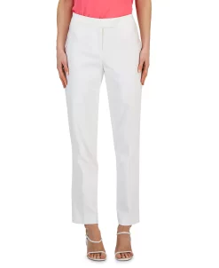 Anne Klein Women's Bowie Double-Weave Straight-Leg Pants -Anne Klein Sales Store 23719961 fpx