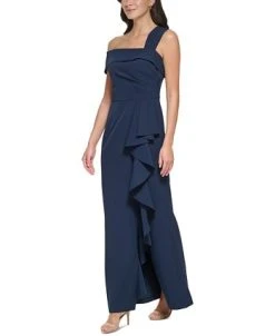 Vince Camuto Women's Asymmetrical Side-Ruffled Gown -Anne Klein Sales Store 23719977 fpx