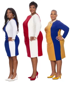 Kasper Women's Quinn Colorblocked Boat-Neck Dress -Anne Klein Sales Store 23746525 fpx