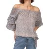Vince Camuto Women's Off The Shoulder Bubble Sleeve Blouse With Tie