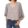 Vince Camuto Women's V-neck Blouson Sleeve Blouse