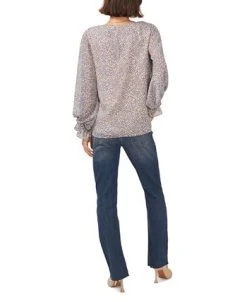 Vince Camuto Women's V-neck Blouson Sleeve Blouse -Anne Klein Sales Store 23755925 fpx