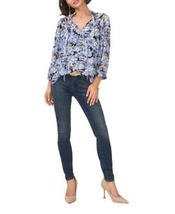 Vince Camuto Women's Raglan Sleeve Split-Neck Blouse -Anne Klein Sales Store 23755967 fpx