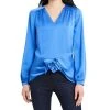 Vince Camuto Women's Long Sleeve Tie Front V-Neck Blouse