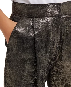 French Connection Women's Alara Molten Metallic Suit Trousers -Anne Klein Sales Store 23774041 fpx