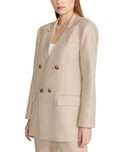 Steve Madden Women's Isabella Oversized Micro-Houndstooth Blazer -Anne Klein Sales Store 23775012 fpx