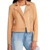 Steve Madden Women's Faux-Suede Zip-Front Moto Jacket