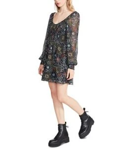 Steve Madden Women's Color Me Lucky Printed Fit & Flare Dress -Anne Klein Sales Store 23775185 fpx