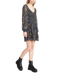 Steve Madden Women's Color Me Lucky Printed Fit & Flare Dress -Anne Klein Sales Store 23775186 fpx