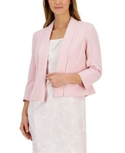 Kasper Women's 3/4-Sleeve Shawl-Collar Open Jacket -Anne Klein Sales Store 23776664 fpx