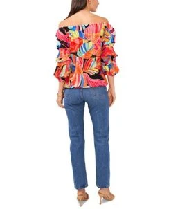 Vince Camuto Women's Off-The-Shoulder Bubble-Sleeve Top -Anne Klein Sales Store 23776750 fpx