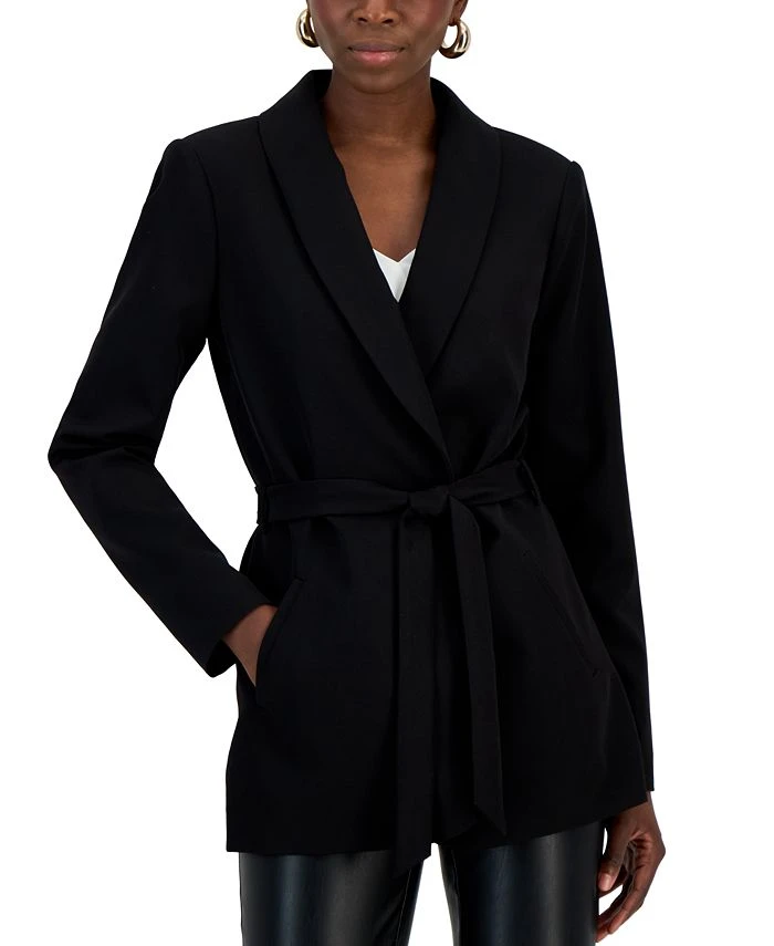 INC International Concepts Women's Tie-Waist Blazer, Created For Macy's 1 INC International Concepts Women's Tie-Waist Blazer, Created For Macy's