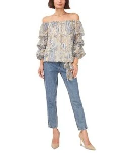 Vince Camuto Women's Off-The-Shoulder Bubble-Sleeve Top -Anne Klein Sales Store 23777209 fpx