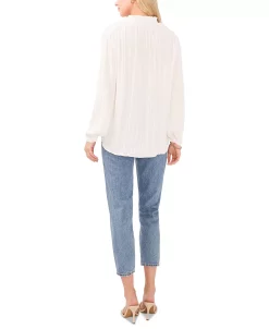 Vince Camuto Women's Split Neck Long-Sleeve Top -Anne Klein Sales Store 23777252 fpx