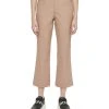 DKNY Women's Faux-Leather Cropped Ankle Pants