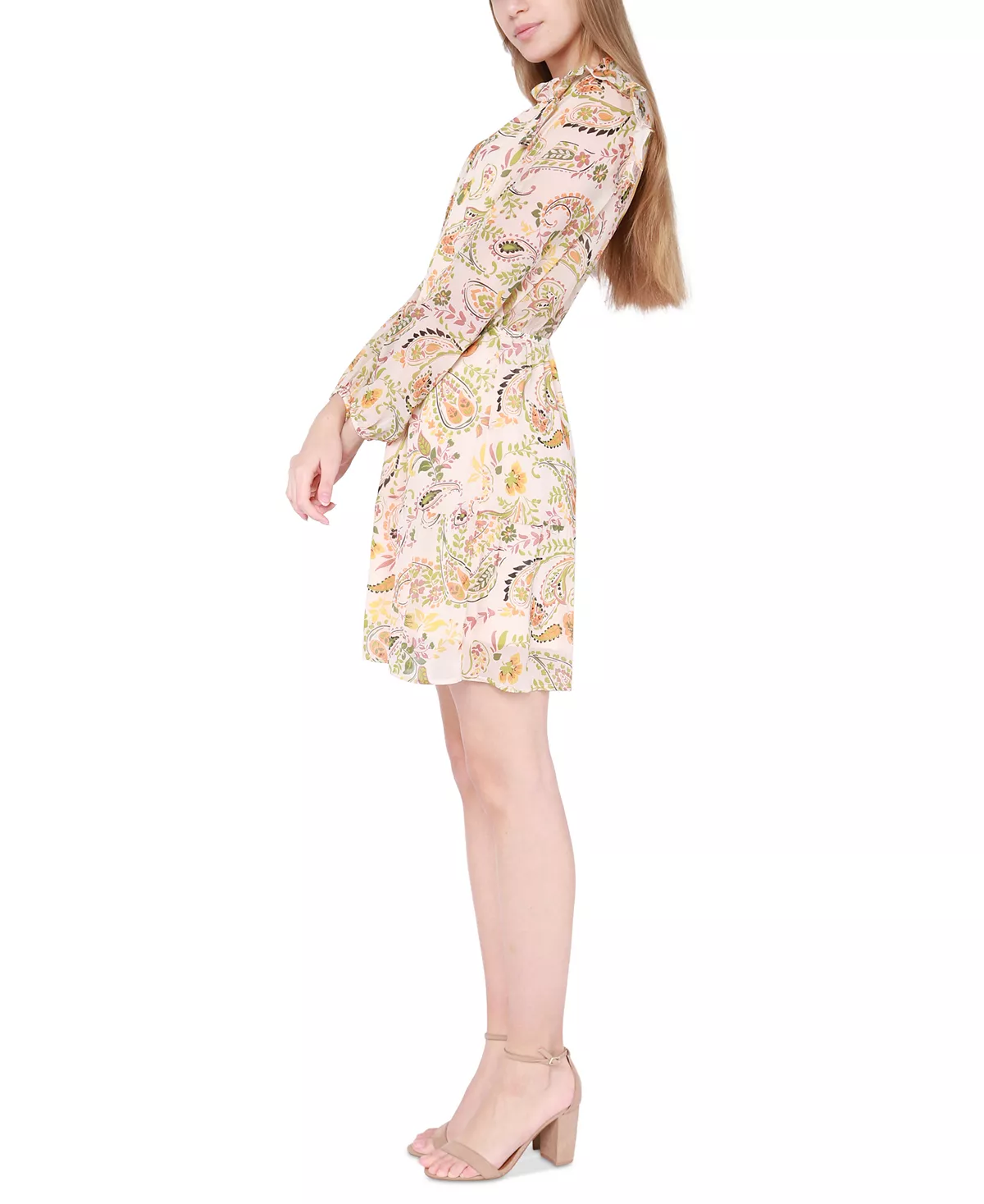 Black Tape Women's Printed Smocked-Waist Minidress 3 Black Tape Women's Printed Smocked-Waist Minidress - Image 3