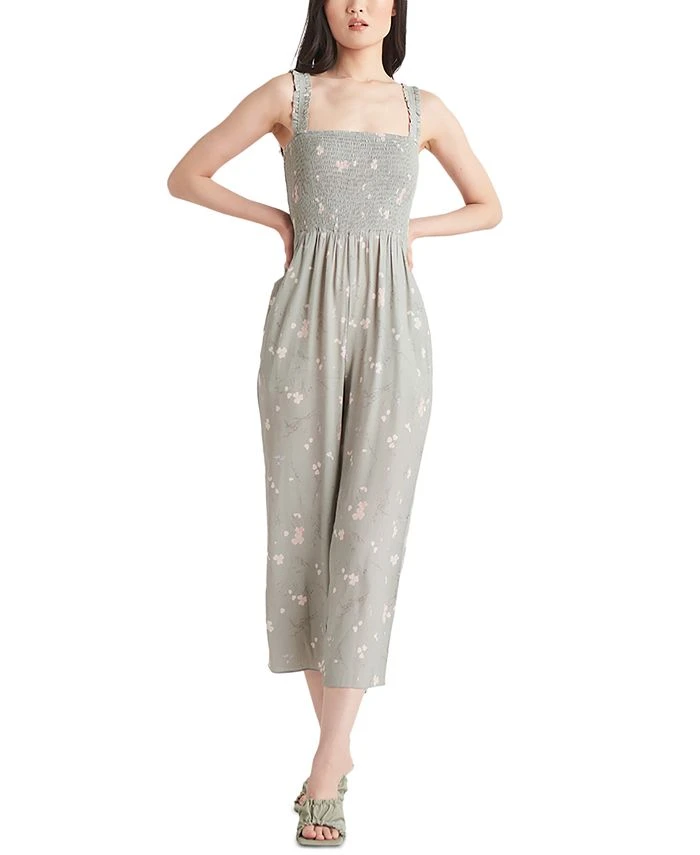 Black Tape Women's Smocked Printed Wide-Leg Jumpsuit 1 Black Tape Women's Smocked Printed Wide-Leg Jumpsuit