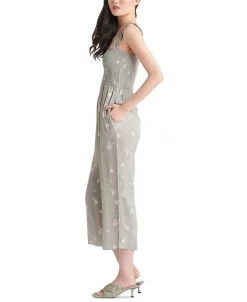 Black Tape Women's Smocked Printed Wide-Leg Jumpsuit 6 Black Tape Women's Smocked Printed Wide-Leg Jumpsuit -Anne Klein Sales Store 23807297 fpx