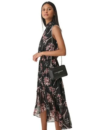 Karl Lagerfeld Paris Women's Signature-Print Sleeveless Dress 3 Karl Lagerfeld Paris Women's Signature-Print Sleeveless Dress - Image 3