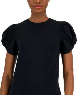 Anne Klein Women's Twisted-Cuff Puffed-Sleeve Top -Anne Klein Sales Store 23827714 fpx