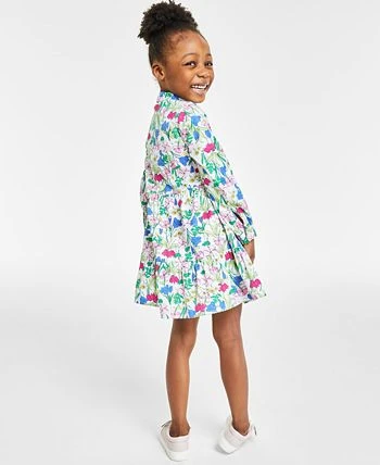 Charter Club Little Girl's Long-Sleeve Floral Shirtdress, Created For Macy's 2 Charter Club Little Girl's Long-Sleeve Floral Shirtdress, Created For Macy's - Image 2